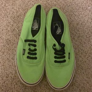 lime green high top vans
